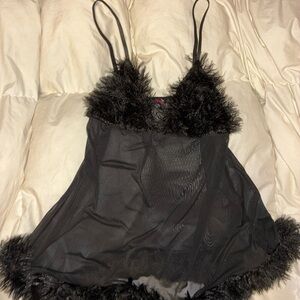 Vintage Feathered Baby Doll